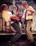 80's disco band met gitaristen